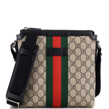 Gucci Web Messenger Bag GG Coated Canvas Small