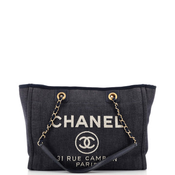 Chanel Deauville Tote Denim Small