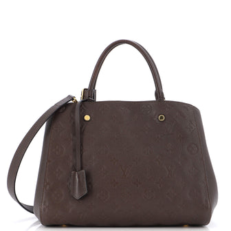 Louis Vuitton Montaigne Handbag Monogram Empreinte Leather MM