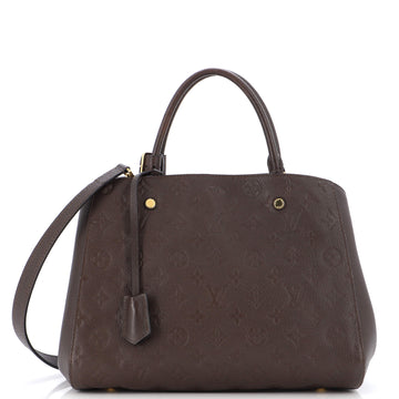Louis Vuitton Montaigne Handbag Monogram Empreinte Leather MM