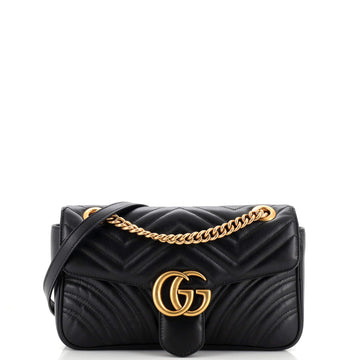 Gucci GG Marmont Flap Bag Matelasse Leather Small