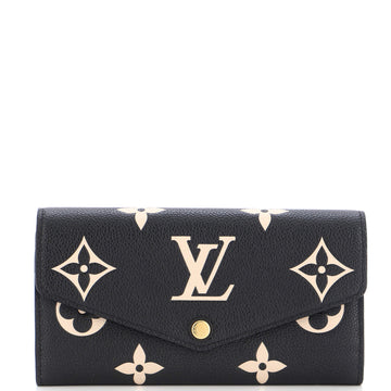Louis Vuitton Sarah Wallet NM Bicolor Monogram Empreinte Giant