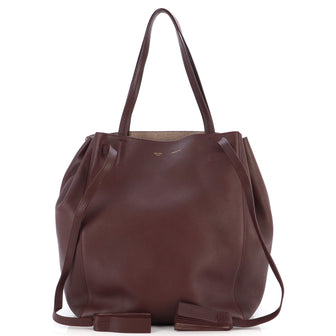 Celine Phantom Tie Cabas Tassel Tote Leather Small