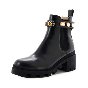 Gucci Women's Trip Boots Embellished Leather