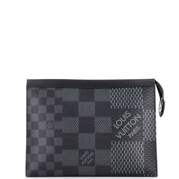 Louis Vuitton, Bags, Louis Vuitton Pochette Voyage Limited Edition Damier Graphite  Pixel Mm