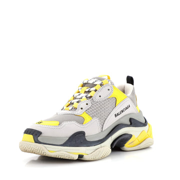 Balenciaga Women's Triple S Sneakers Fabric and Mesh with Faux Leather
