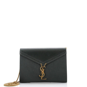 Saint Laurent Cassandra Chain Shoulder Bag Leather Small