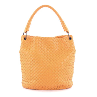 Bottega Veneta Bucket Hobo Intrecciato Nappa Small Orange 2150602