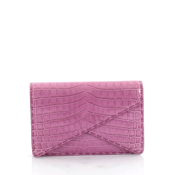 Bottega Veneta Piano Crisscross Clutch Crocodile Small 2150701