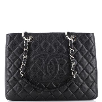 Chanel Grand Shopping Tote Quilted Caviar