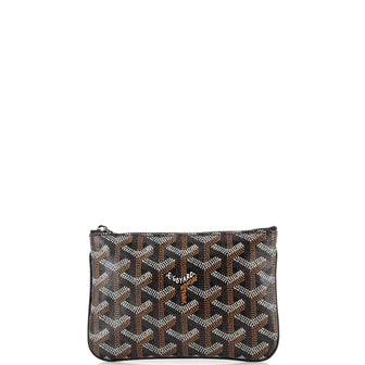 Goyard Senat Zip Pouch Coated Canvas Mini