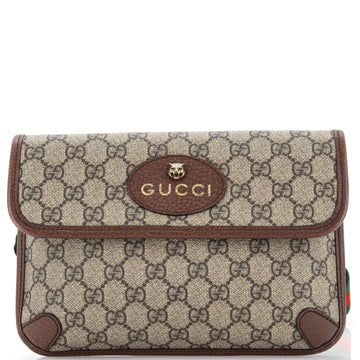 Gucci Neo Vintage Flap Belt Bag GG Coated Canvas