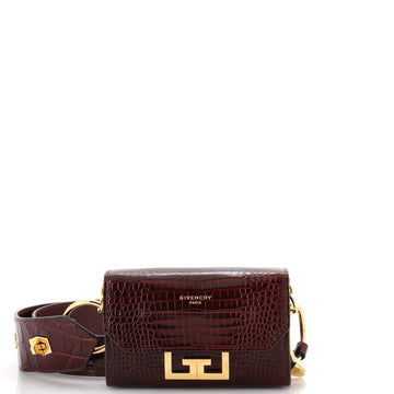 Givenchy Eden Handbag Crocodile Embossed Leather Nano