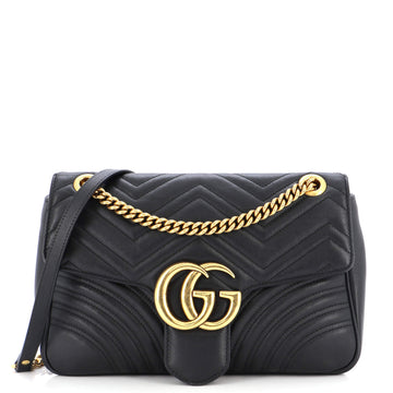Gucci GG Marmont Flap Bag Matelasse Leather Medium