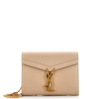 Saint Laurent Cassandra Chain Shoulder Bag Leather Small