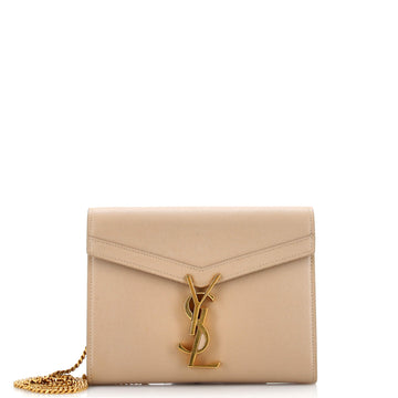 Saint Laurent Cassandra Chain Shoulder Bag Leather Small