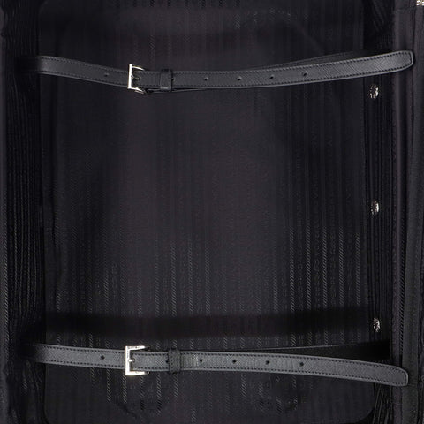 Prada Trolley Rolling Luggage Tessuto and Saffiano Leather Mini Black ...
