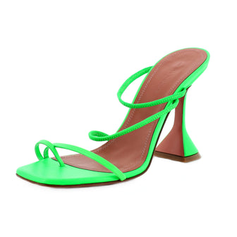 Amina Muaddi Women's Naima Heeled Sandals Leather 95