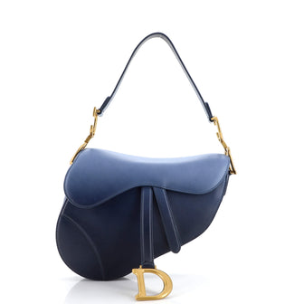 Christian Dior Saddle Handbag Gradient Leather Medium