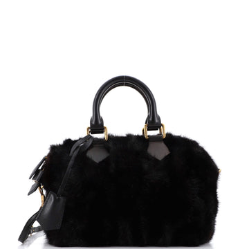 Louis Vuitton Speedy Handbag Limited Edition Caresse Mink 25