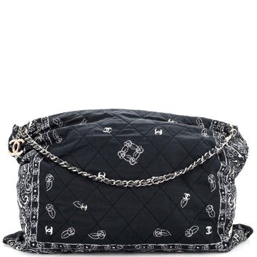 Chanel Bandana Tote Quilted Canvas XXL
