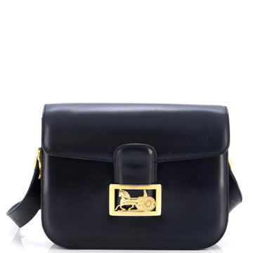 Celine Vintage Carriage Flap Bag Leather Medium