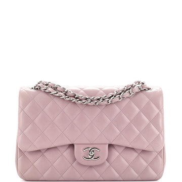 Chanel Classic Double Flap Bag Quilted Lambskin Jumbo