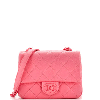Chanel Incognito Square Flap Bag Quilted Caviar Mini