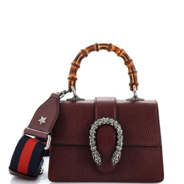 Gucci Dionysus Bamboo Top Handle Bag Leather Mini