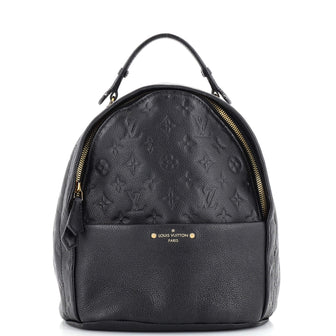 Louis Vuitton Sorbonne Backpack Monogram Empreinte Leather Black 2153141