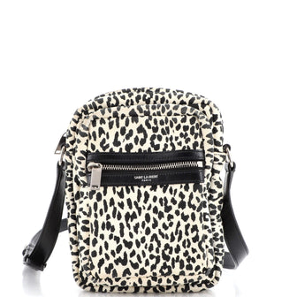 Saint Laurent Sid Messenger Bag Printed Canvas Small