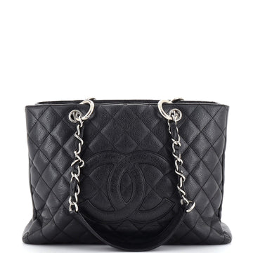Chanel Grand Shopping Tote Quilted Caviar