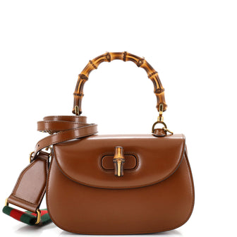 Gucci Bamboo 1947 Top Handle Bag Leather Small