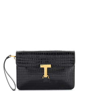 Tom Ford T Pin Portfolio Crocodile Embossed Leather
