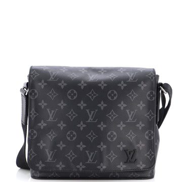 Louis Vuitton District Messenger Bag Monogram Eclipse Canvas PM