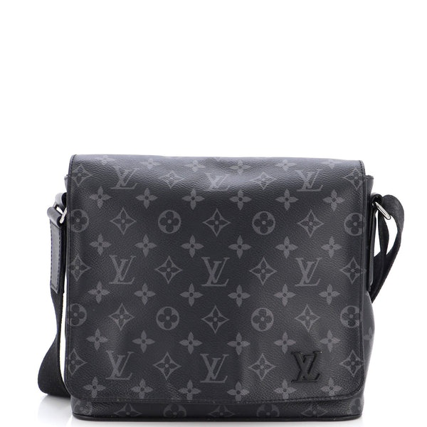 Louis Vuitton Pre-owned Monogram Eclipse District PM Messenger Bag - Black