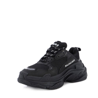 Balenciaga Women's Triple S Sneakers Fabric and Mesh with Faux Leather