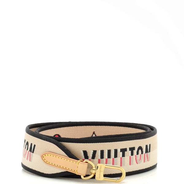 Louis Vuitton Logo Shoulder Strap Jacquard Wide Pink 2157651