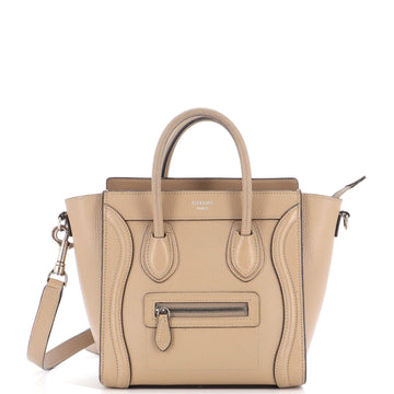 Celine Luggage Bag Grainy Leather Nano