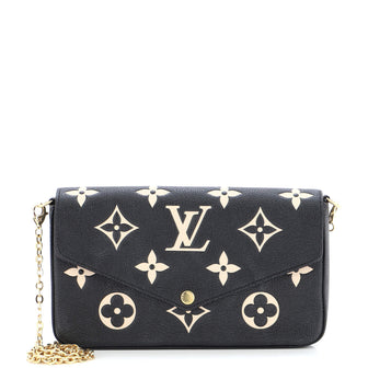 Louis Vuitton Felicie Pochette Bicolor Monogram Empreinte Giant