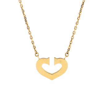 Cartier C Heart de Cartier Pendant Necklace 18K Yellow Gold