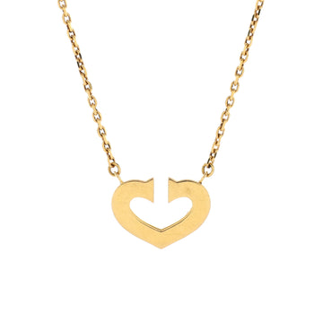 Cartier C Heart de Cartier Pendant Necklace 18K Yellow Gold