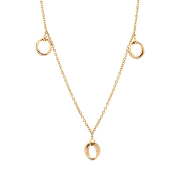Cartier Trinity De Cartier Three Station Necklace 18K Tricolor Gold