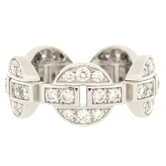 Cartier Himalia Ring 18K White Gold with Full Pave Diamonds