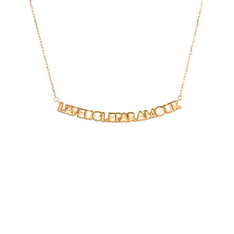 Gucci L'Aveugle Par Amour Necklace 18K Yellow Gold