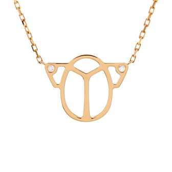 Cartier Scarab Pendant Necklace 18K Yellow Gold with Daimonds