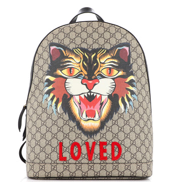 Gucci Zip Around Backpack Printed GG Coated Canvas Medium