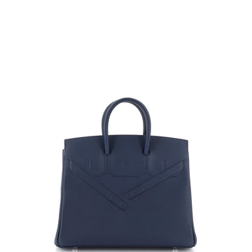 Hermes Shadow Birkin Bag Blue Swift 25
