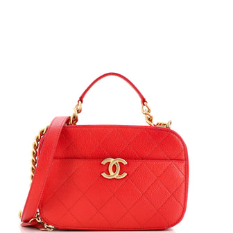 Chanel Carry Around Bowling Bag Quilted Caviar Mini