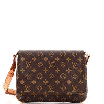 Louis Vuitton Musette Tango Handbag Monogram Canvas